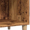 vidaXL - Platenkast - 84,5x38x89 - cm - bewerkt - hout - oud - houtkleurig
