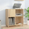 vidaXL - Platenkast - 84,5x38x89 - cm - bewerkt - hout - sonoma - eikenkleurig