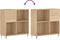 vidaXL - Platenkast - 84,5x38x89 - cm - bewerkt - hout - sonoma - eikenkleurig