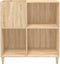 vidaXL - Platenkast - 84,5x38x89 - cm - bewerkt - hout - sonoma - eikenkleurig