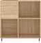 vidaXL - Platenkast - 84,5x38x89 - cm - bewerkt - hout - sonoma - eikenkleurig