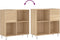 vidaXL - Platenkast - 84,5x38x89 - cm - bewerkt - hout - sonoma - eikenkleurig