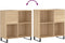 vidaXL - Platenkast - 84,5x38x89 - cm - bewerkt - hout - sonoma - eikenkleurig