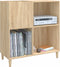 vidaXL - Platenkast - 84,5x38x89 - cm - bewerkt - hout - sonoma - eikenkleurig