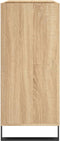 vidaXL - Platenkast - 84,5x38x89 - cm - bewerkt - hout - sonoma - eikenkleurig