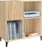 vidaXL - Platenkast - 84,5x38x89 - cm - bewerkt - hout - sonoma - eikenkleurig