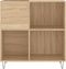 vidaXL - Platenkast - 84,5x38x89 - cm - bewerkt - hout - sonoma - eikenkleurig