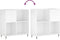 vidaXL - Platenkast - 84,5x38x89 - cm - bewerkt - hout - wit
