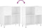 vidaXL - Platenkast - 84,5x38x89 - cm - bewerkt - hout - wit