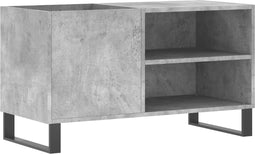vidaXL - Platenkast - 85x38x48 - cm - bewerkt - hout - betongrijs