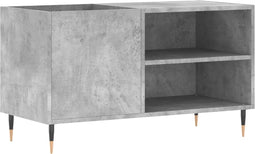 vidaXL - Platenkast - 85x38x48 - cm - bewerkt - hout - betongrijs