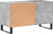 vidaXL - Platenkast - 85x38x48 - cm - bewerkt - hout - betongrijs