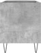 vidaXL - Platenkast - 85x38x48 - cm - bewerkt - hout - betongrijs