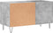 vidaXL - Platenkast - 85x38x48 - cm - bewerkt - hout - betongrijs