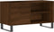 vidaXL - Platenkast - 85x38x48 - cm - bewerkt - hout - bruin - eikenkleur