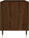 vidaXL - Platenkast - 85x38x48 - cm - bewerkt - hout - bruin - eikenkleur