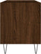 vidaXL - Platenkast - 85x38x48 - cm - bewerkt - hout - bruin - eikenkleur