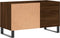 vidaXL - Platenkast - 85x38x48 - cm - bewerkt - hout - bruin - eikenkleur