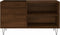 vidaXL - Platenkast - 85x38x48 - cm - bewerkt - hout - bruin - eikenkleur