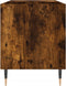 vidaXL - Platenkast - 85x38x48 - cm - bewerkt - hout - gerookt - eikenkleurig