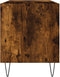 vidaXL - Platenkast - 85x38x48 - cm - bewerkt - hout - gerookt - eikenkleurig