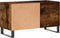 vidaXL - Platenkast - 85x38x48 - cm - bewerkt - hout - gerookt - eikenkleurig