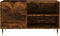vidaXL - Platenkast - 85x38x48 - cm - bewerkt - hout - gerookt - eikenkleurig