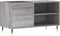 vidaXL - Platenkast - 85x38x48 - cm - bewerkt - hout - grijs - sonoma - eikenkleurig