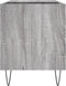 vidaXL - Platenkast - 85x38x48 - cm - bewerkt - hout - grijs - sonoma - eikenkleurig