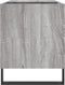 vidaXL - Platenkast - 85x38x48 - cm - bewerkt - hout - grijs - sonoma - eikenkleurig