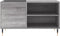 vidaXL - Platenkast - 85x38x48 - cm - bewerkt - hout - grijs - sonoma - eikenkleurig
