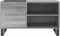 vidaXL - Platenkast - 85x38x48 - cm - bewerkt - hout - grijs - sonoma - eikenkleurig