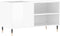 vidaXL - Platenkast - 85x38x48 - cm - bewerkt - hout - hoogglans - wit