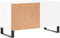 vidaXL - Platenkast - 85x38x48 - cm - bewerkt - hout - hoogglans - wit