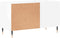 vidaXL - Platenkast - 85x38x48 - cm - bewerkt - hout - hoogglans - wit