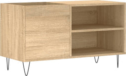 vidaXL - Platenkast - 85x38x48 - cm - bewerkt - hout - sonoma - eikenkleurig