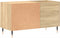 vidaXL - Platenkast - 85x38x48 - cm - bewerkt - hout - sonoma - eikenkleurig