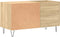 vidaXL - Platenkast - 85x38x48 - cm - bewerkt - hout - sonoma - eikenkleurig