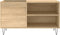 vidaXL - Platenkast - 85x38x48 - cm - bewerkt - hout - sonoma - eikenkleurig