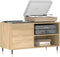 vidaXL - Platenkast - 85x38x48 - cm - bewerkt - hout - sonoma - eikenkleurig