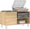 vidaXL - Platenkast - 85x38x48 - cm - bewerkt - hout - sonoma - eikenkleurig