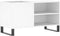 vidaXL - Platenkast - 85x38x48 - cm - bewerkt - hout - wit