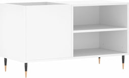 vidaXL - Platenkast - 85x38x48 - cm - bewerkt - hout - wit