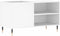 vidaXL - Platenkast - 85x38x48 - cm - bewerkt - hout - wit