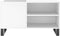 vidaXL - Platenkast - 85x38x48 - cm - bewerkt - hout - wit