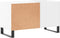 vidaXL - Platenkast - 85x38x48 - cm - bewerkt - hout - wit