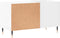vidaXL - Platenkast - 85x38x48 - cm - bewerkt - hout - wit