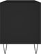 vidaXL - Platenkast - 85x38x48 - cm - bewerkt - hout - zwart