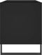 vidaXL - Platenkast - 85x38x48 - cm - bewerkt - hout - zwart