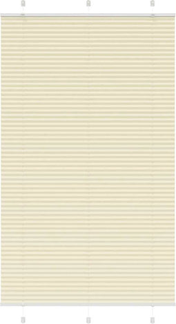 vidaXL - Plissé - rolgordijn - 110x200cm - stofbreedte - 109,4cm - polyester - crème